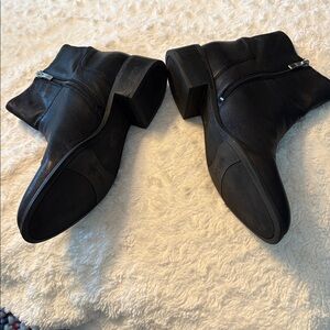 Franco Sarto Black Ankle Boots (10 m)